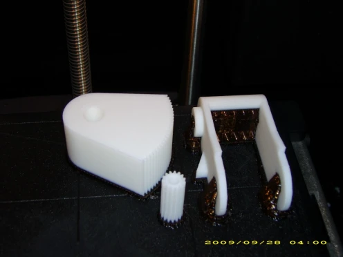 Accelerator printed using a rapid prototyper